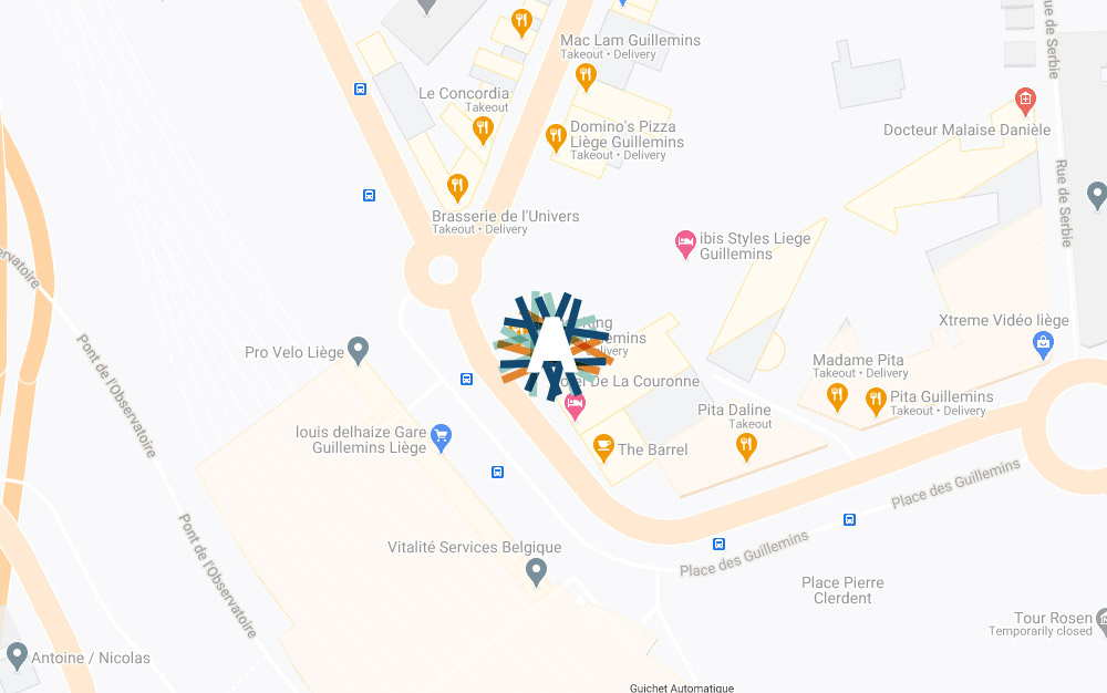 Map - Place Des Guillemins 51a 4000 Liège Belgique